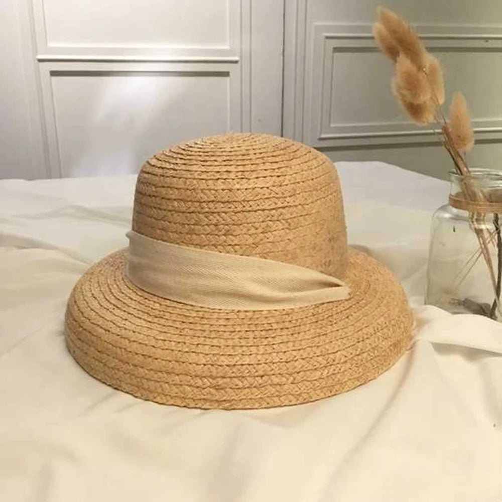 Raffia Ribbon Sun Hat