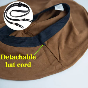 Wide Brim Cotton Bucket Hat