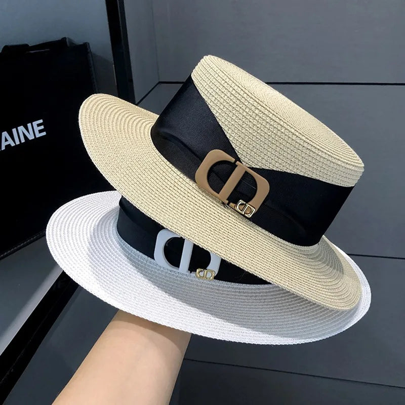 Flat Top Panama Straw Hat