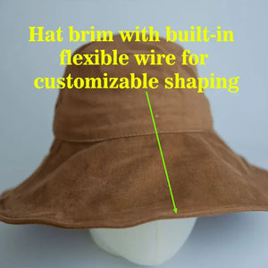 Wide Brim Cotton Bucket Hat