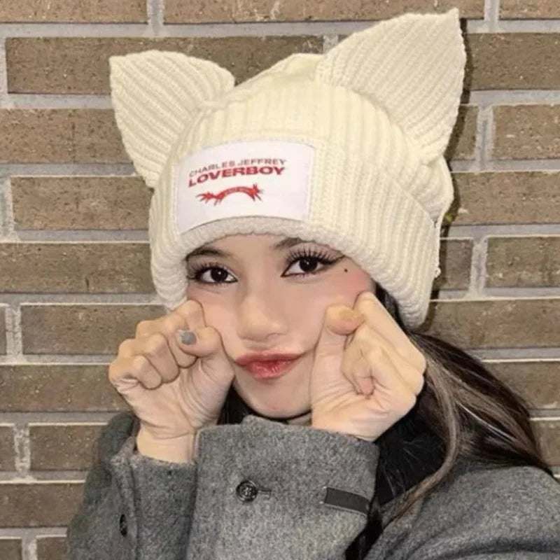 Cat Ear Knit Beanie